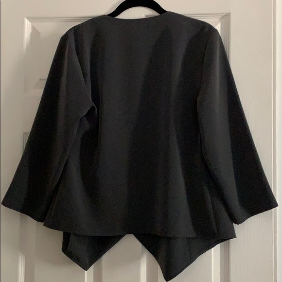 Dark Grey Blazer Style Light Jacket Sz Medium - Picture 4 of 4